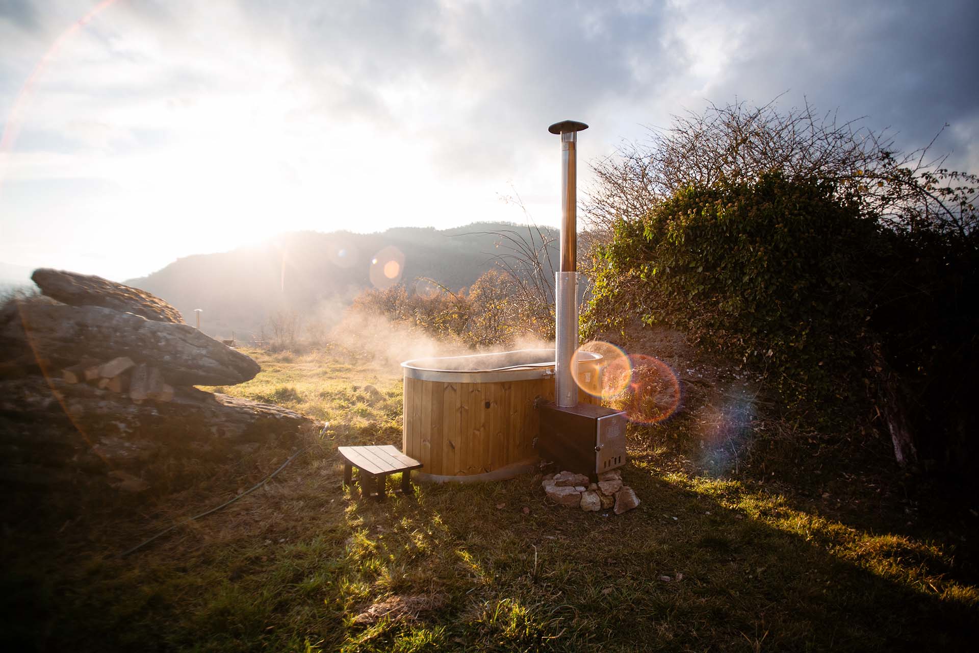 woodfire hottub